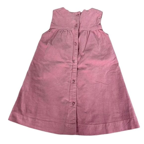 Koton Baby Girl 24-36 Month Pink Velvet Pleated Dress - Picture 2 of 7